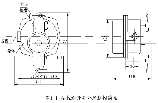 XLLS-J-I雙向拉繩開(kāi)關(guān)接線圖_雙向拉繩開(kāi)關(guān)防水拉繩開(kāi)關(guān)工廠直供